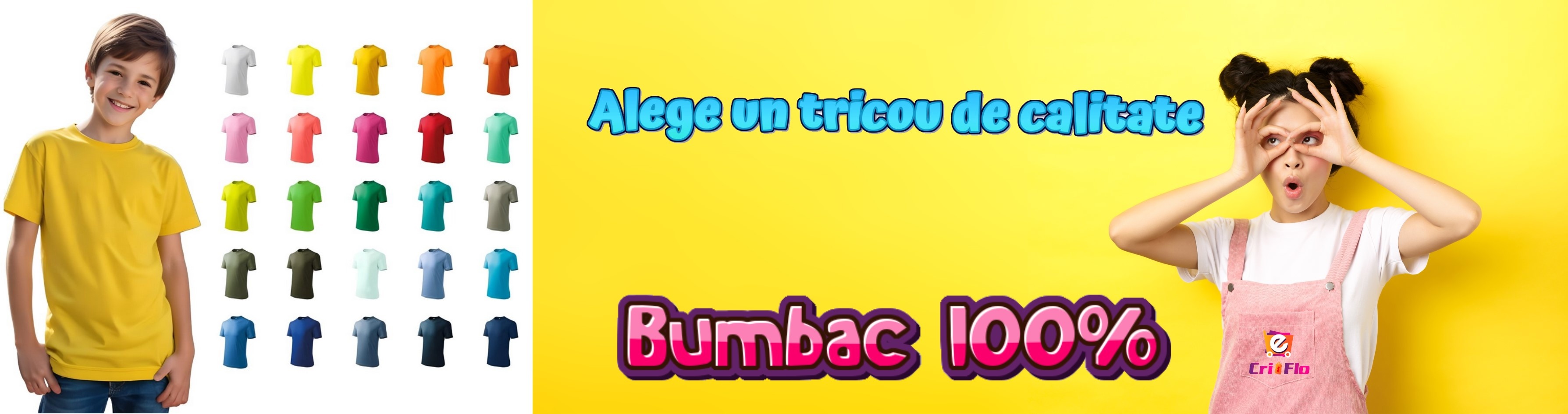 Prezentarea tricoului pentru copii din bumbac baieti si fete